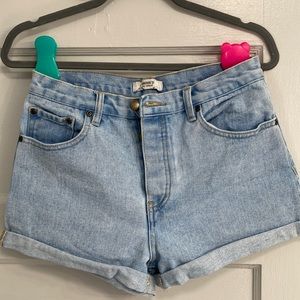 Forever 21 high waisted denim shorts button fly